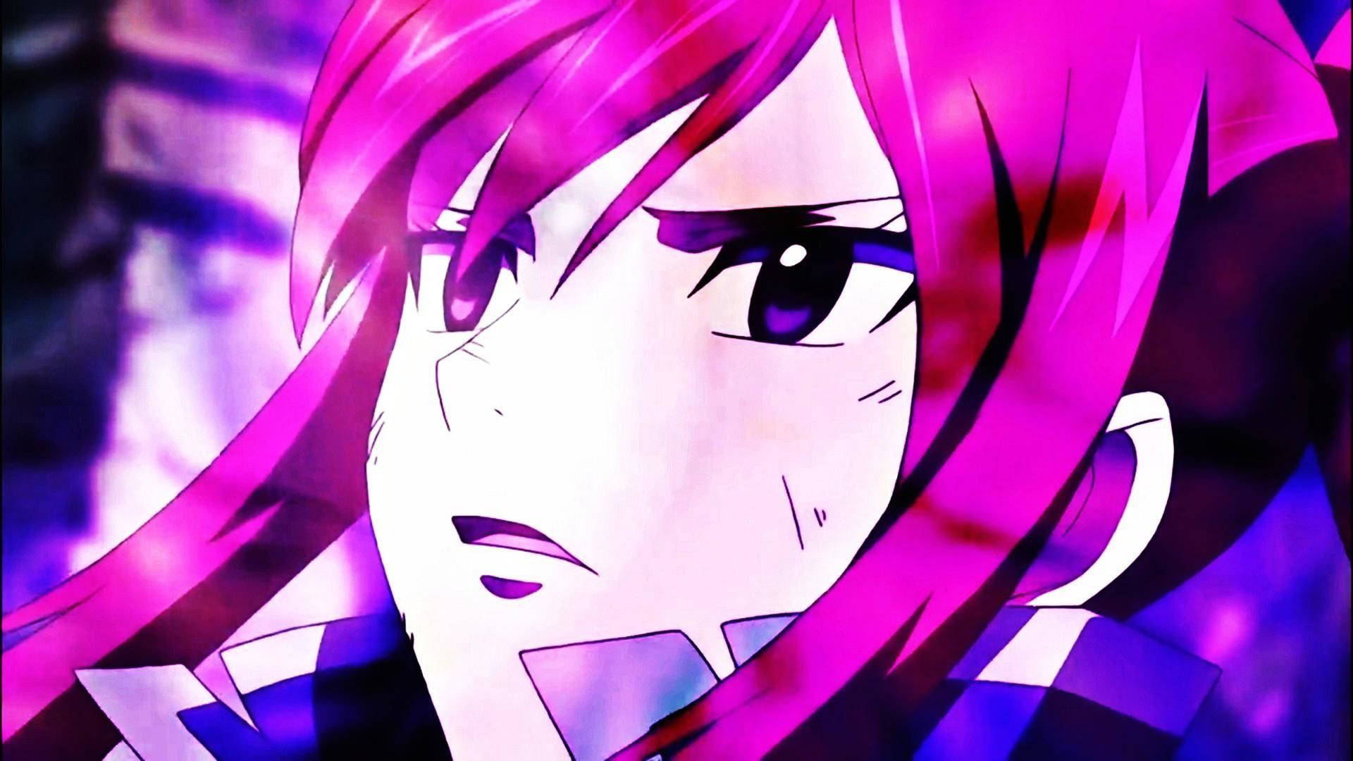 Pink Anime Aesthetic Erza Scarlet Wallpaper