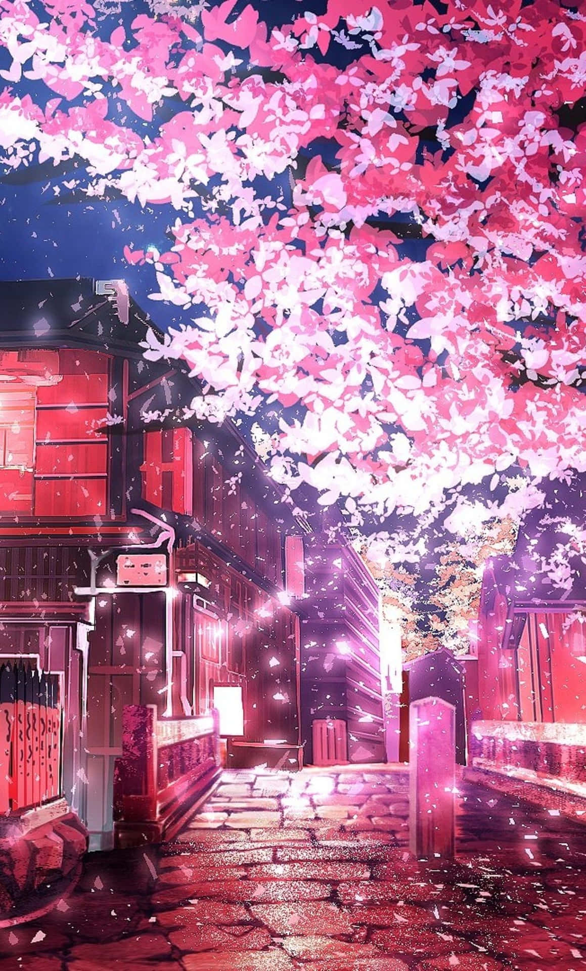Magical Pink Anime Enchanted Forest