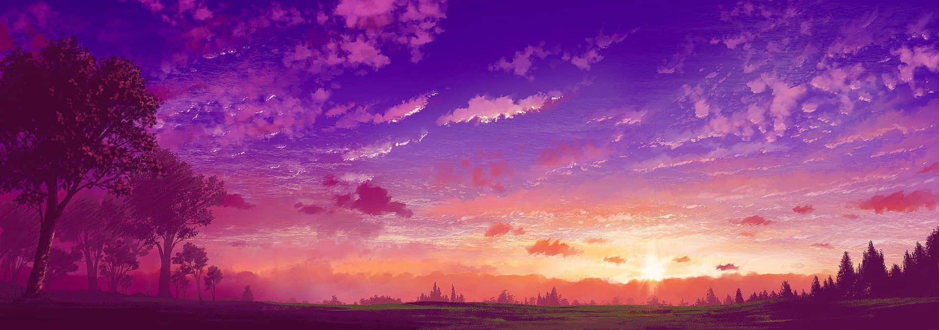 Soft and calming pink anime background