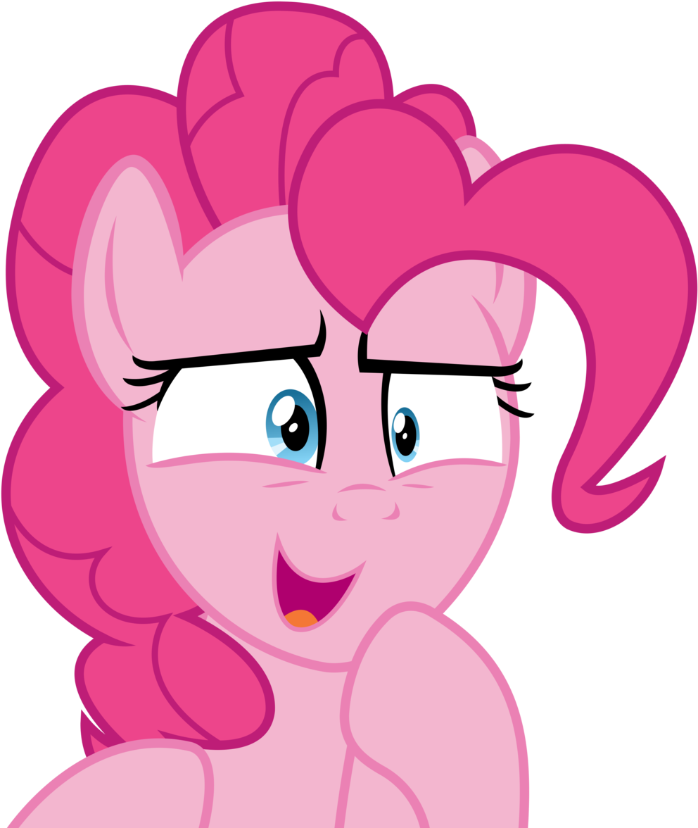 Pink Anime Horse Character Drooling.png PNG