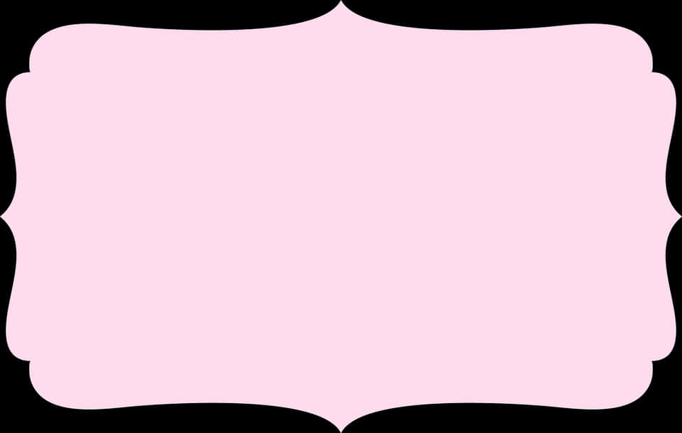 Pink Arabesque Frame Template PNG