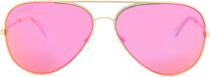 Pink Aviator Sunglasses Transparent Background PNG