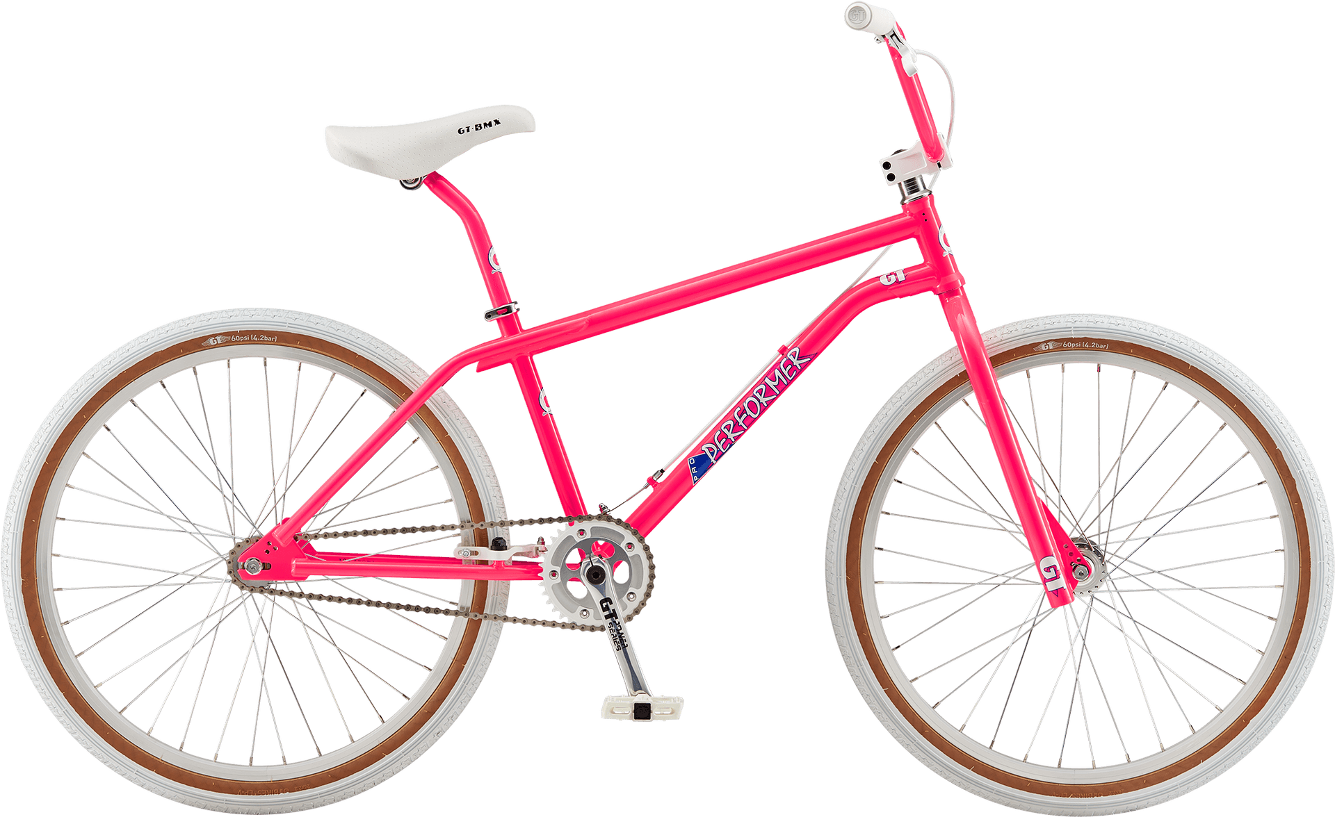 Pink B M X Bicycle Isolated PNG