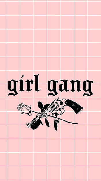 Girl Gang - Pink Wallpaper Wallpaper