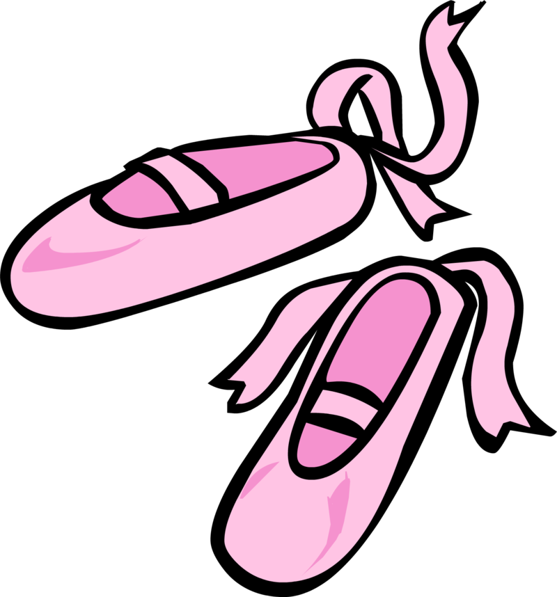 Pink Ballet Shoes Illustration SVG