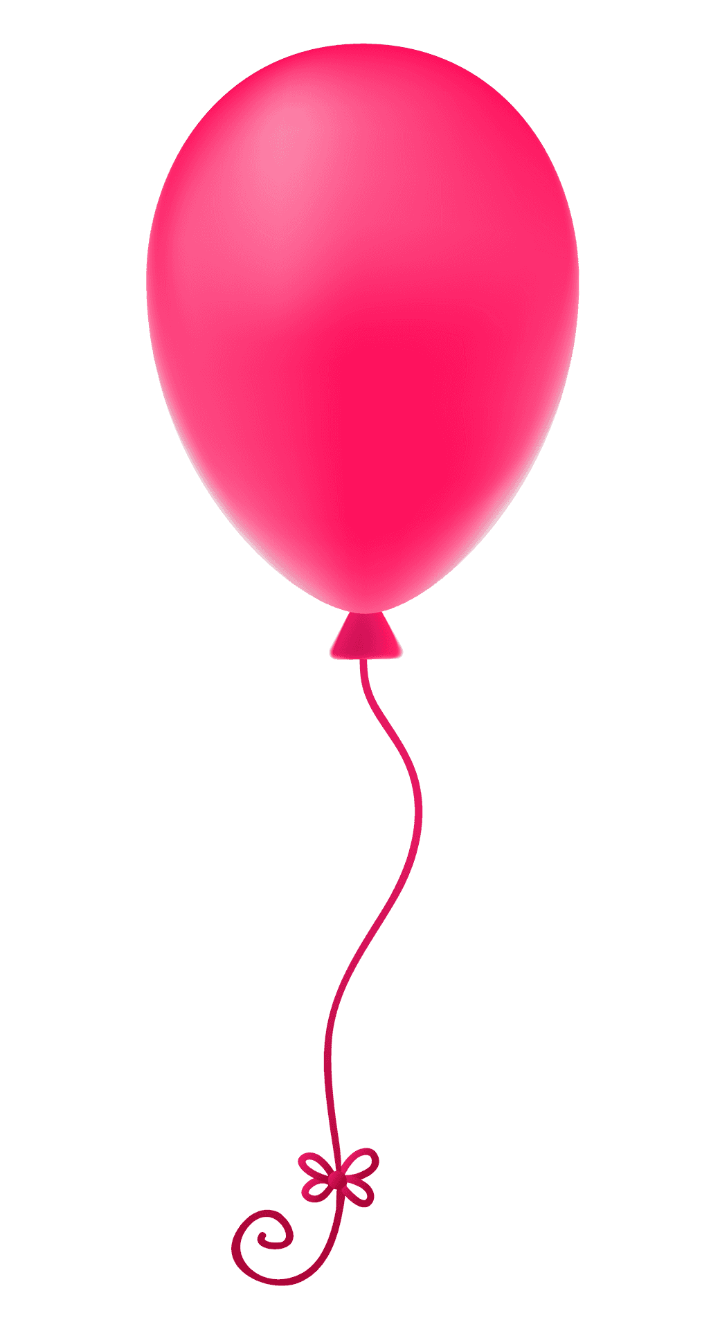 Pink Balloon Floating Graphic PNG