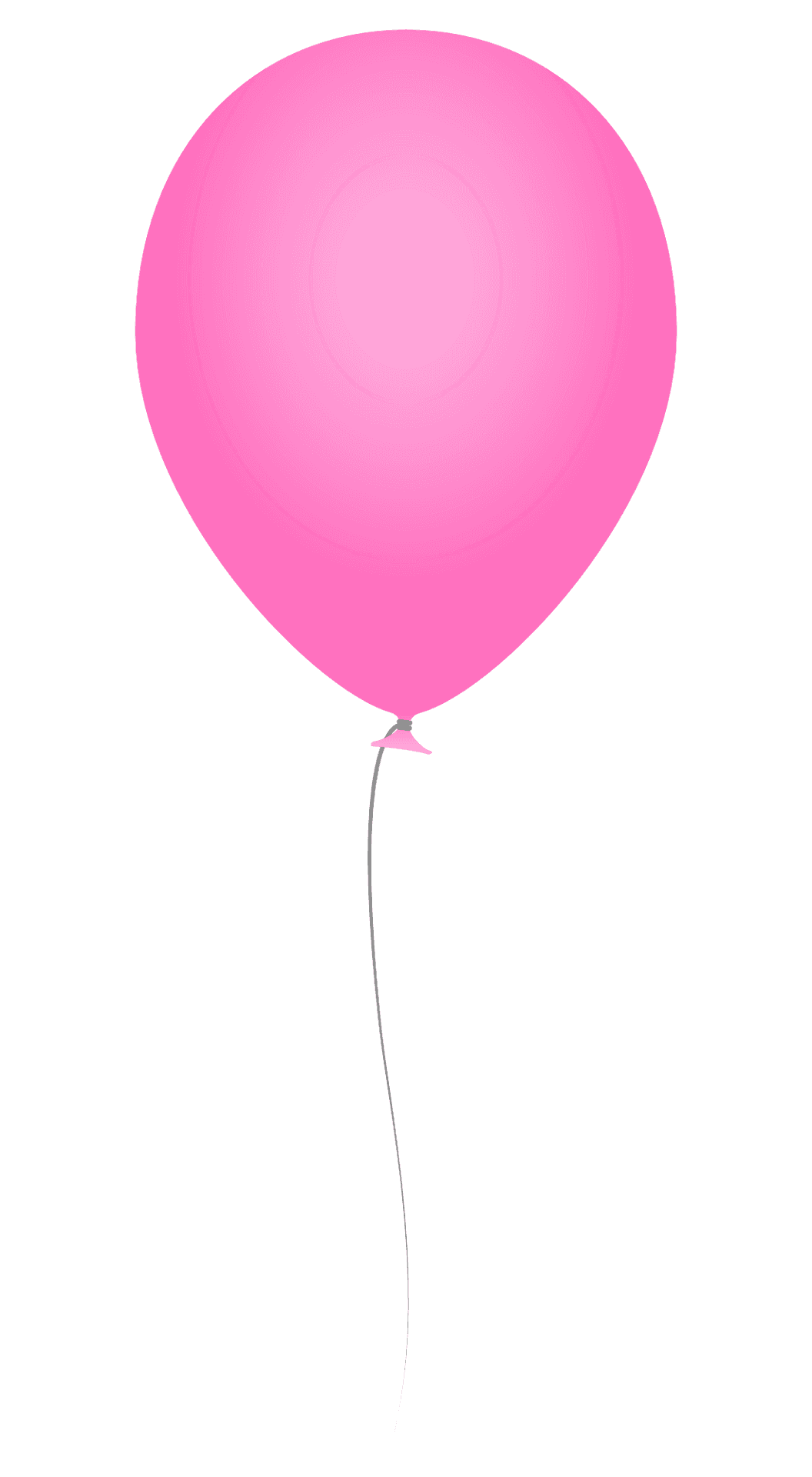 Pink Balloon Simple Background PNG