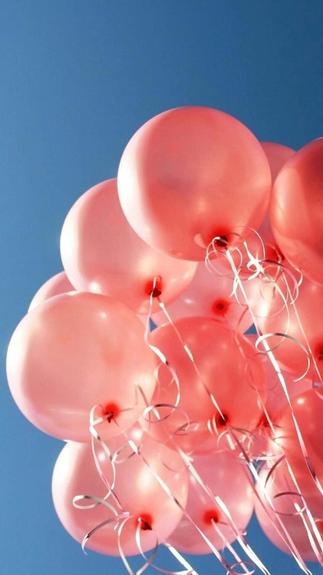 Pink Balloons In The Sky