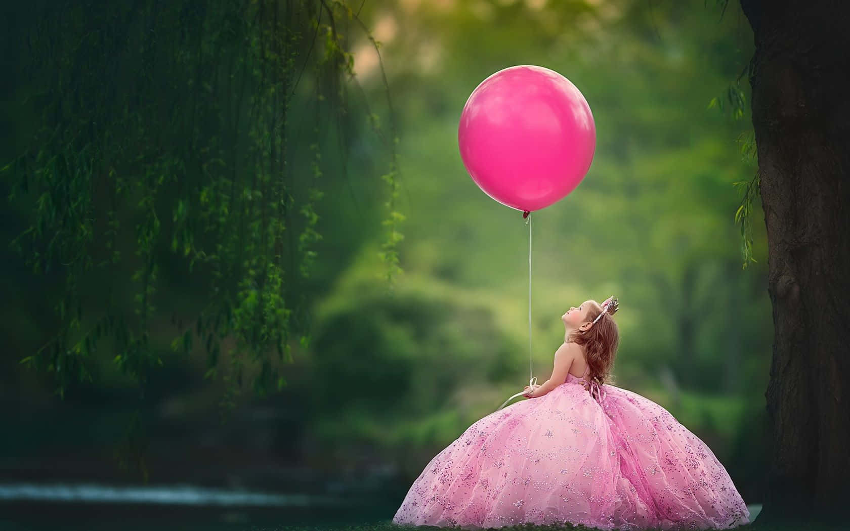 The Sky Is Limitless with a Floating Pink Balloon
