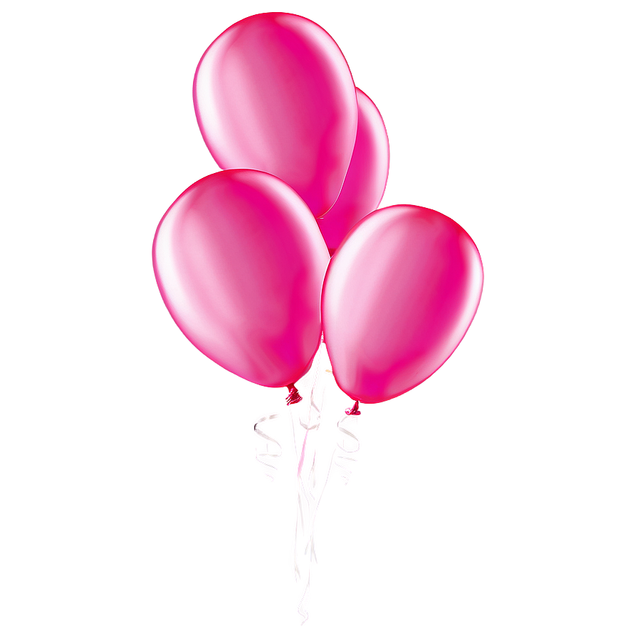 Pink Balloons Png Oii97 PNG