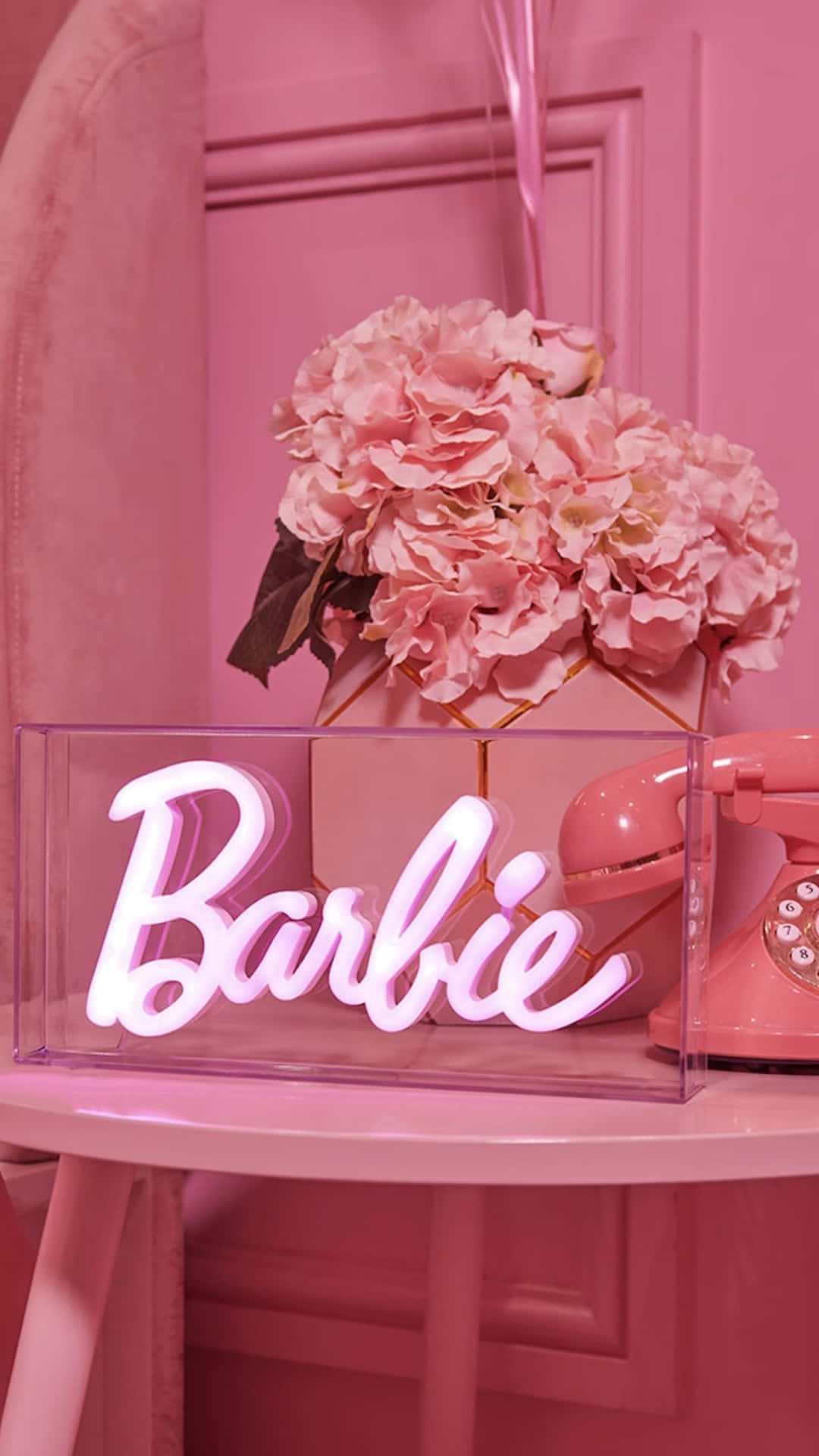 Pink Barbie Aesthetic Decor Wallpaper