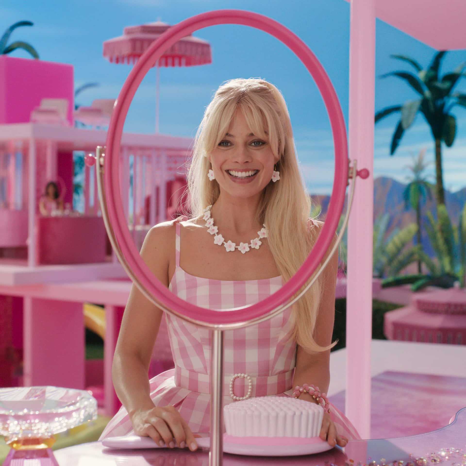 Pink Barbie Dreamworld Portrait Wallpaper