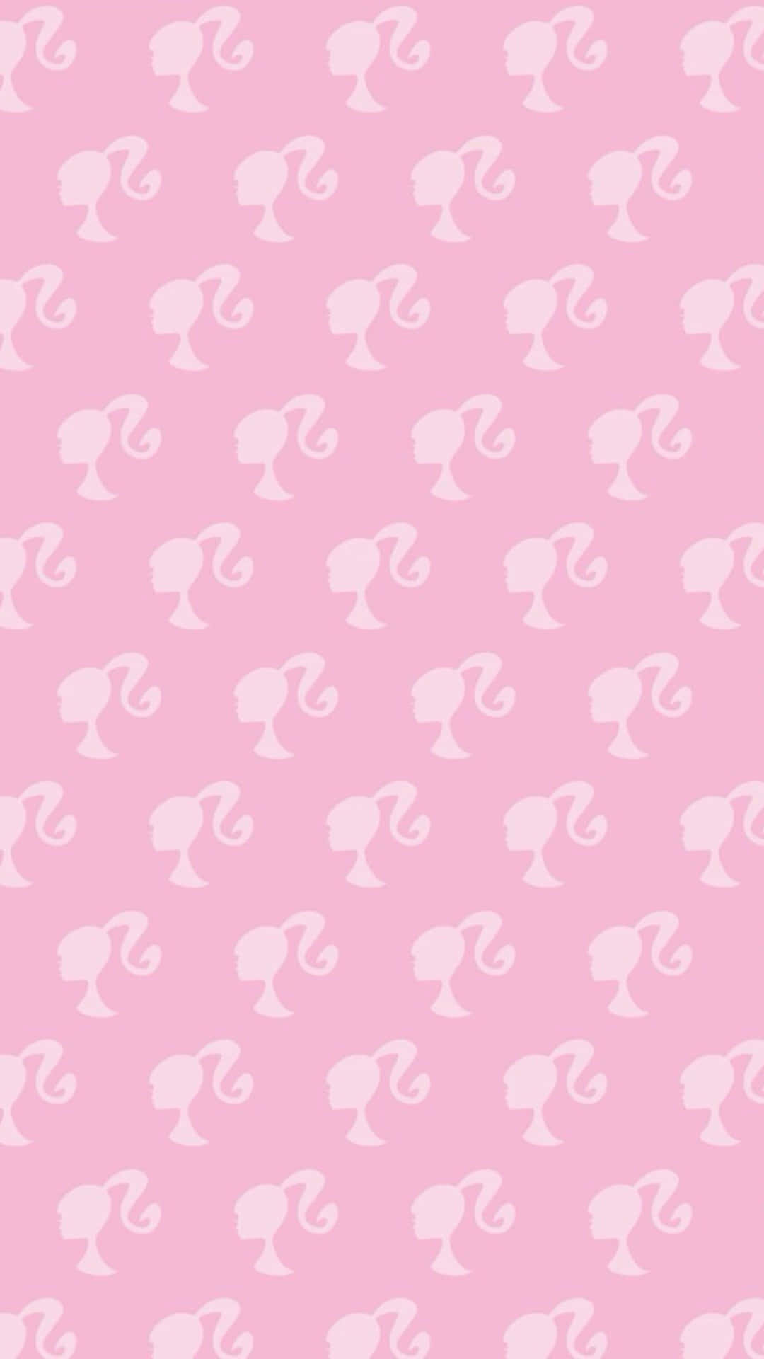 Pink Barbie Elephant Pattern Wallpaper Wallpaper