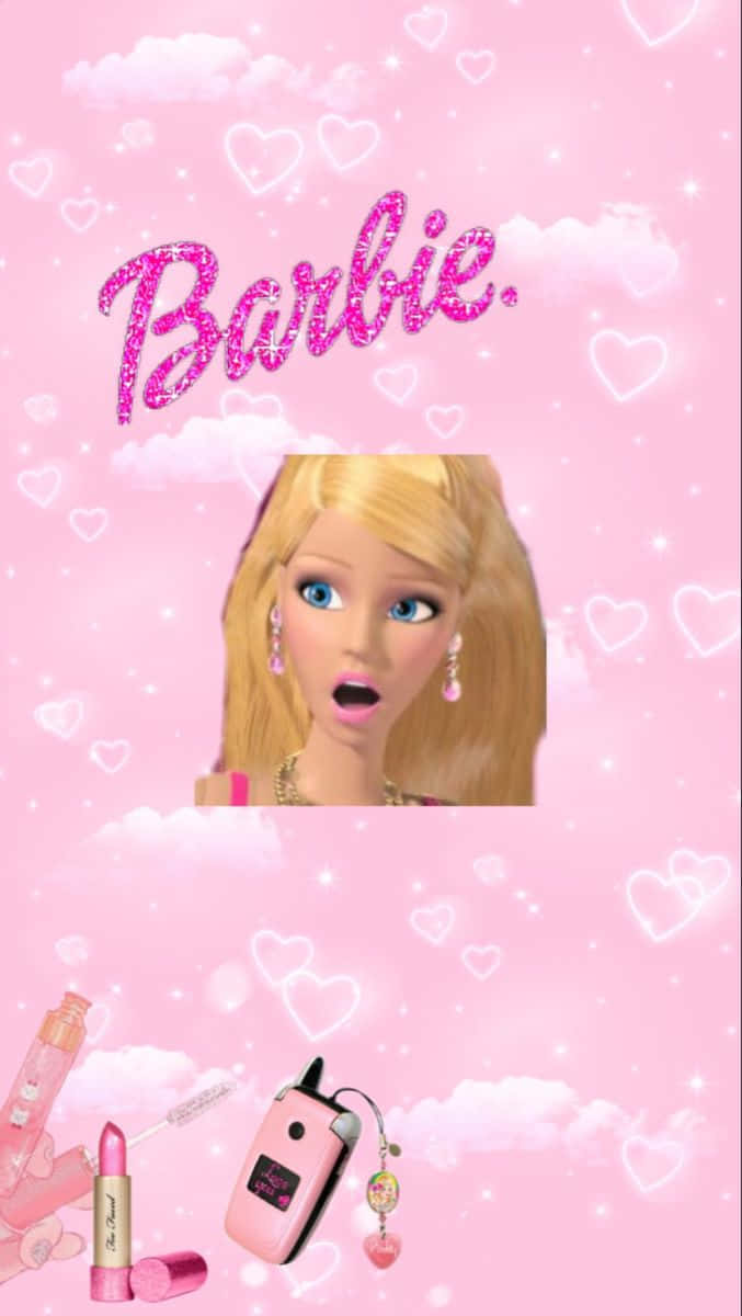Pink Barbie Surprise Wallpaper