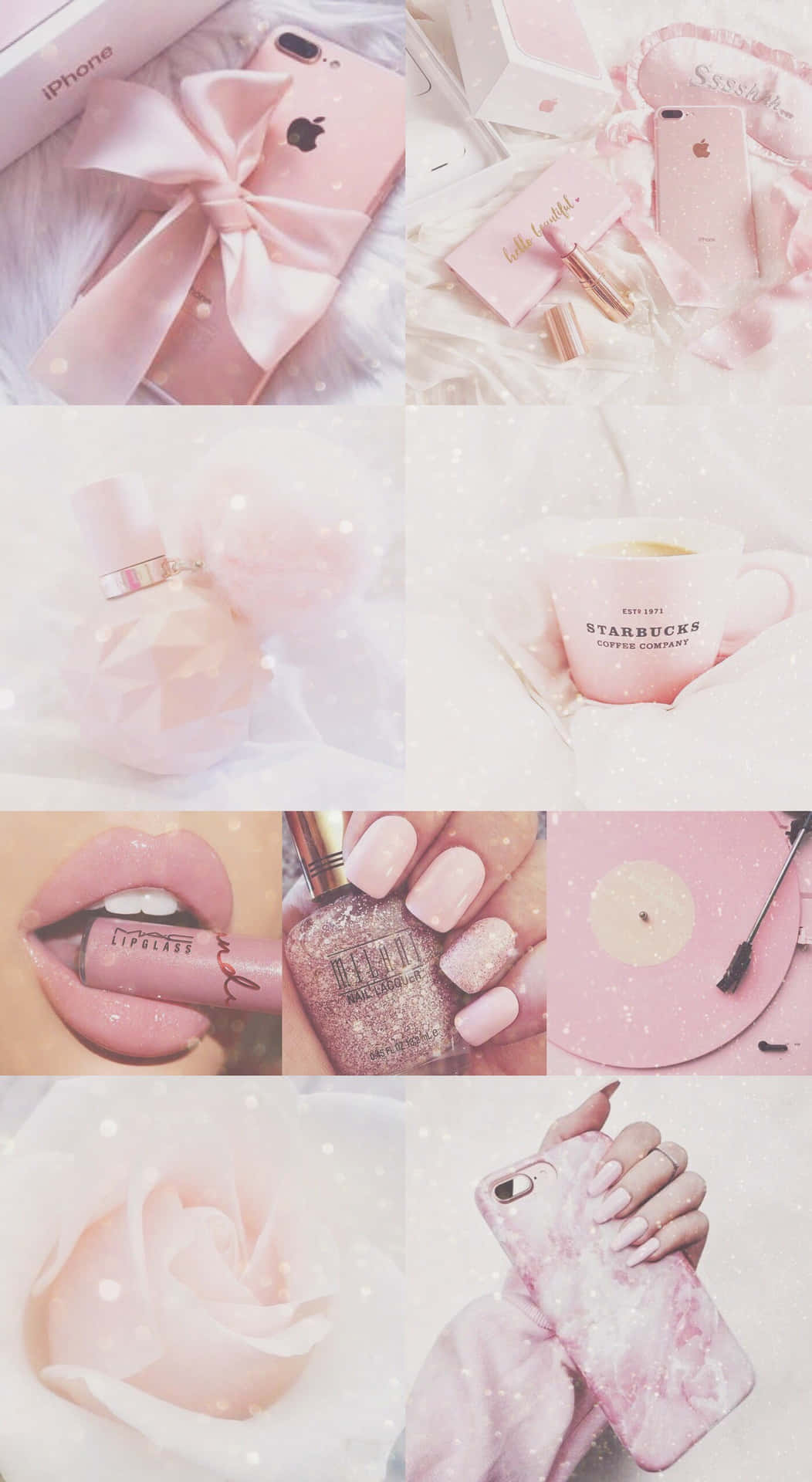 Pink Barbiei Phone Aesthetic Collage Wallpaper