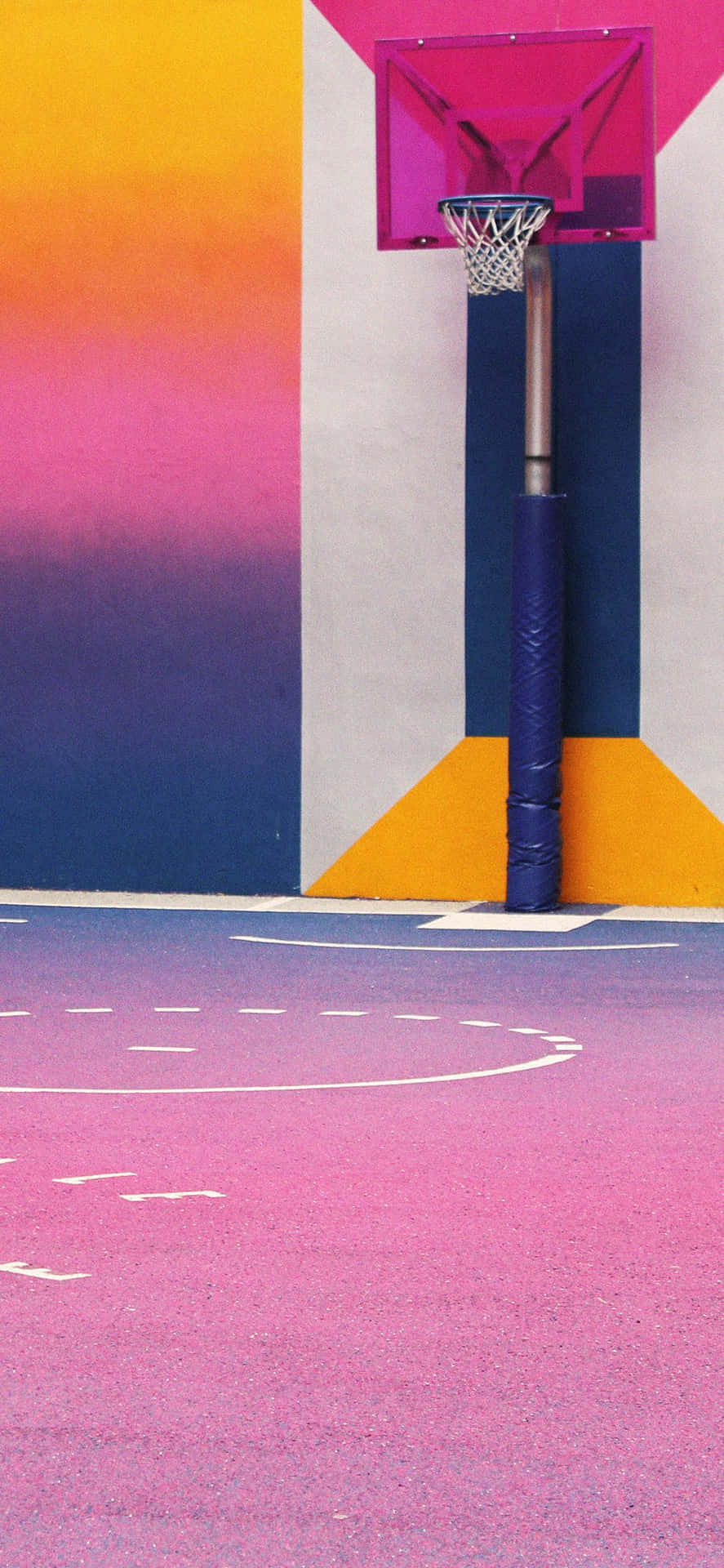 Take your game sky-high with a pink basketball Wallpaper
