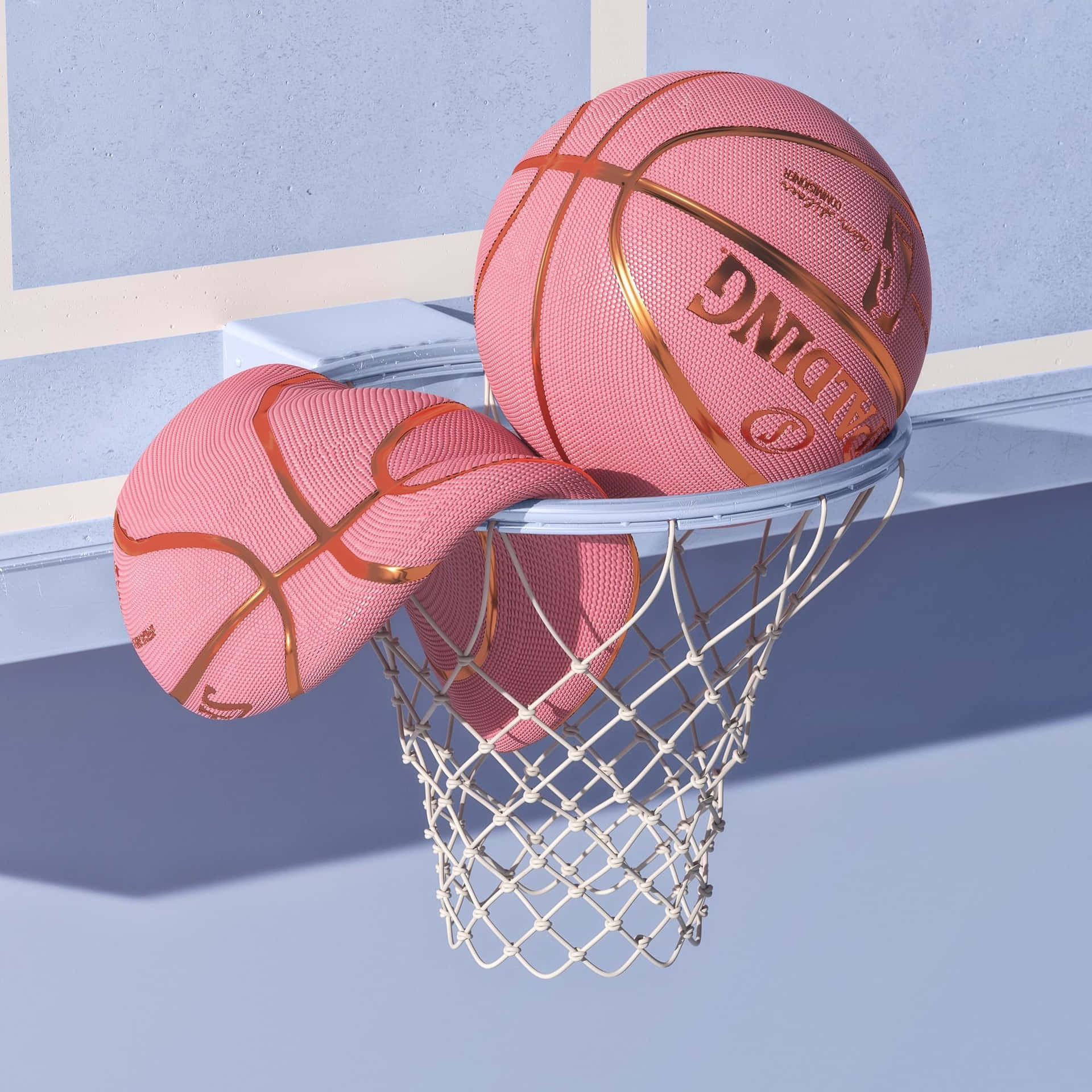 Photo  Reach New Levels of Fun with a Pink Basketball Wallpaper