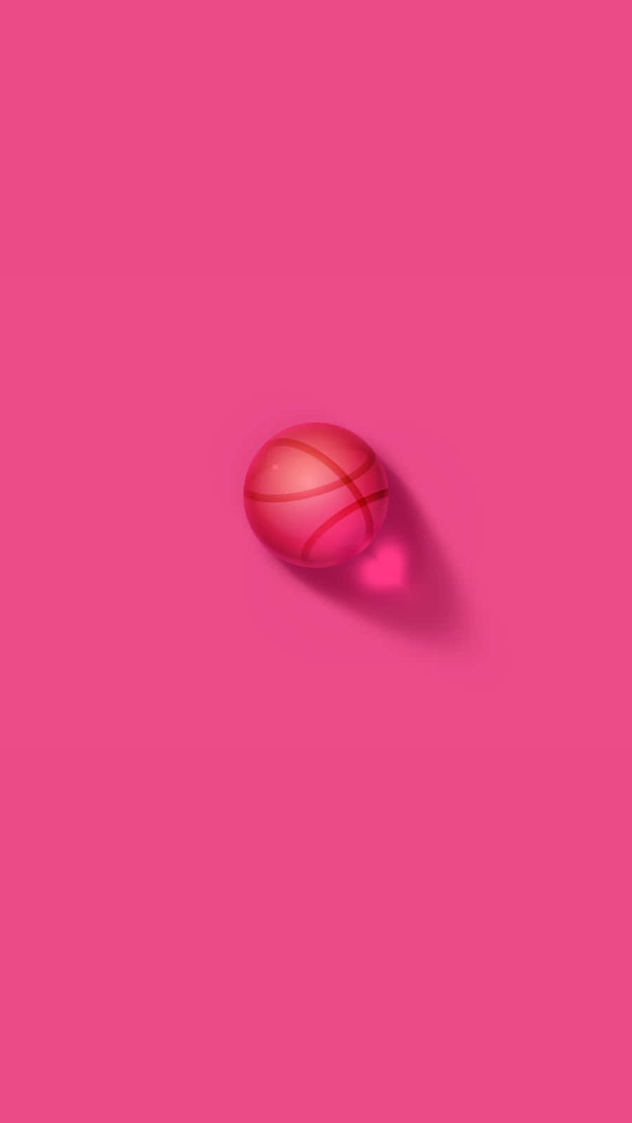 Playing the game with a vibrant twist – Pink Basketball Wallpaper