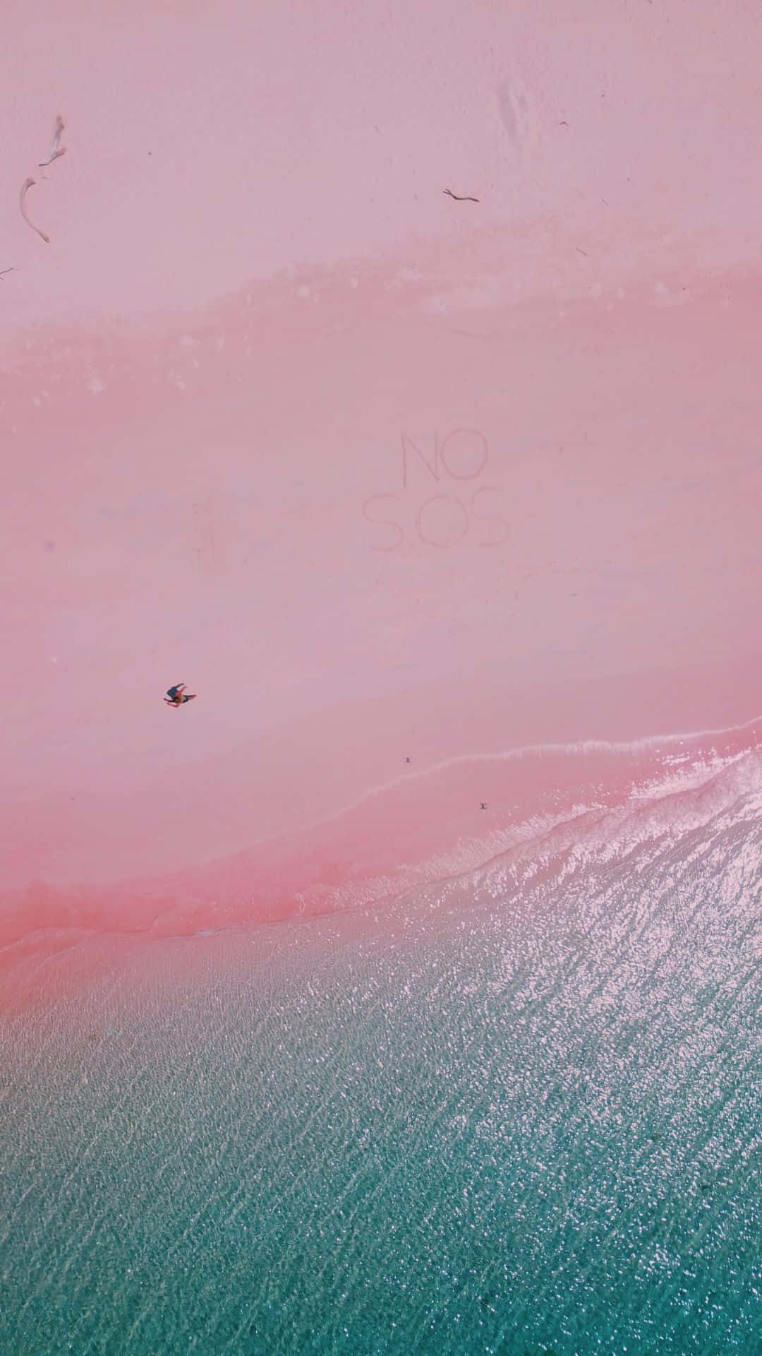 Serenity at Pink Beach, Bringing Tropical Bliss to Your Life Wallpaper