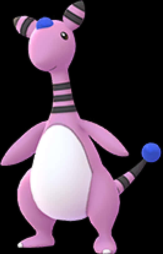 Pink Bipedal Pokemon Ampharos Pre Evolution PNG