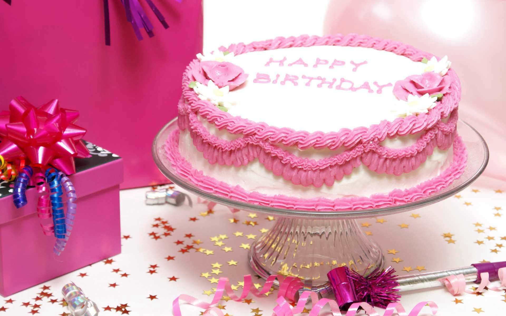 Feierein Pink An Diesem Freudigen Geburtstag