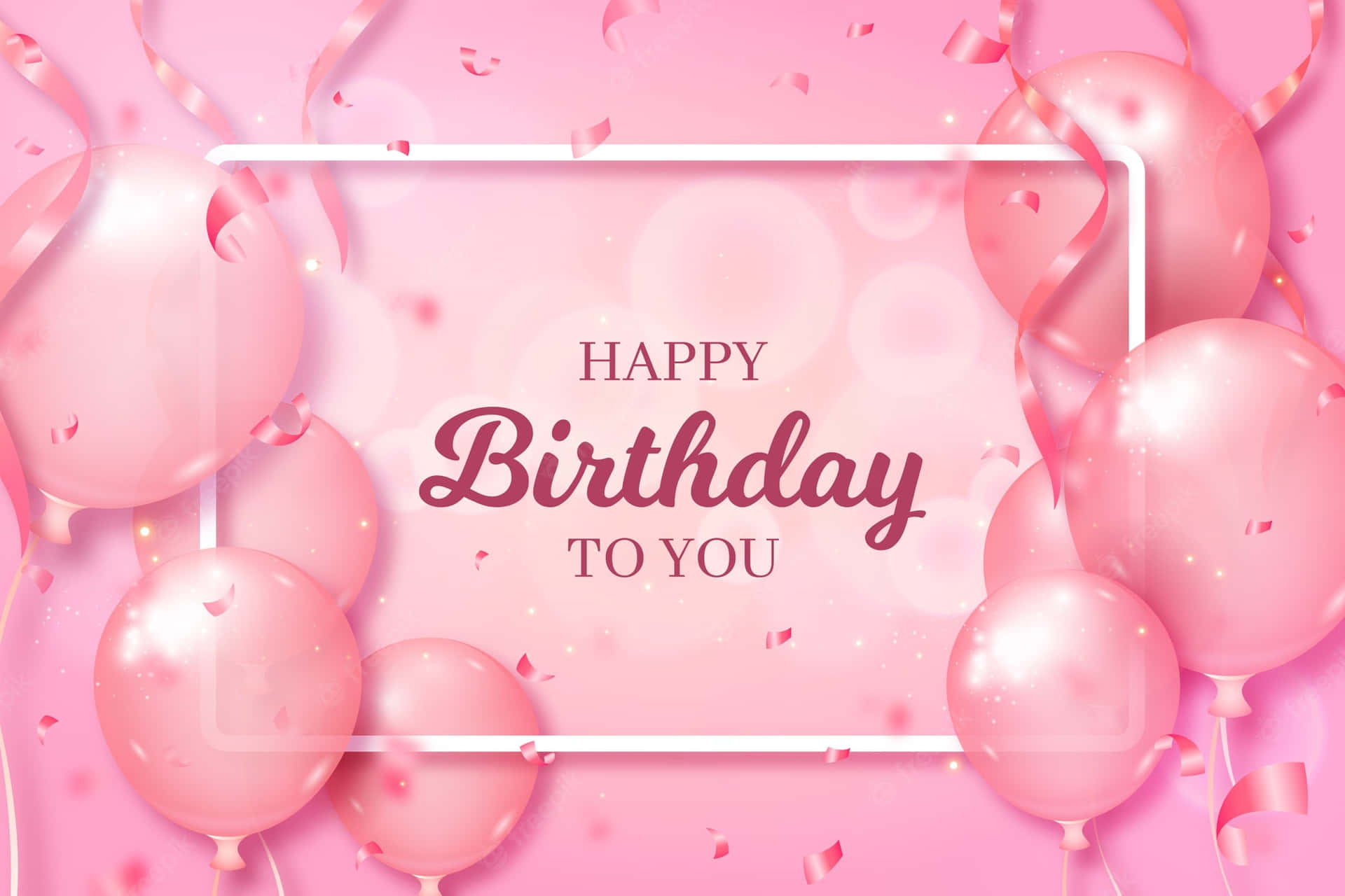 Celebrating With Elegance - A Pink Birthday Bash Wallpaper