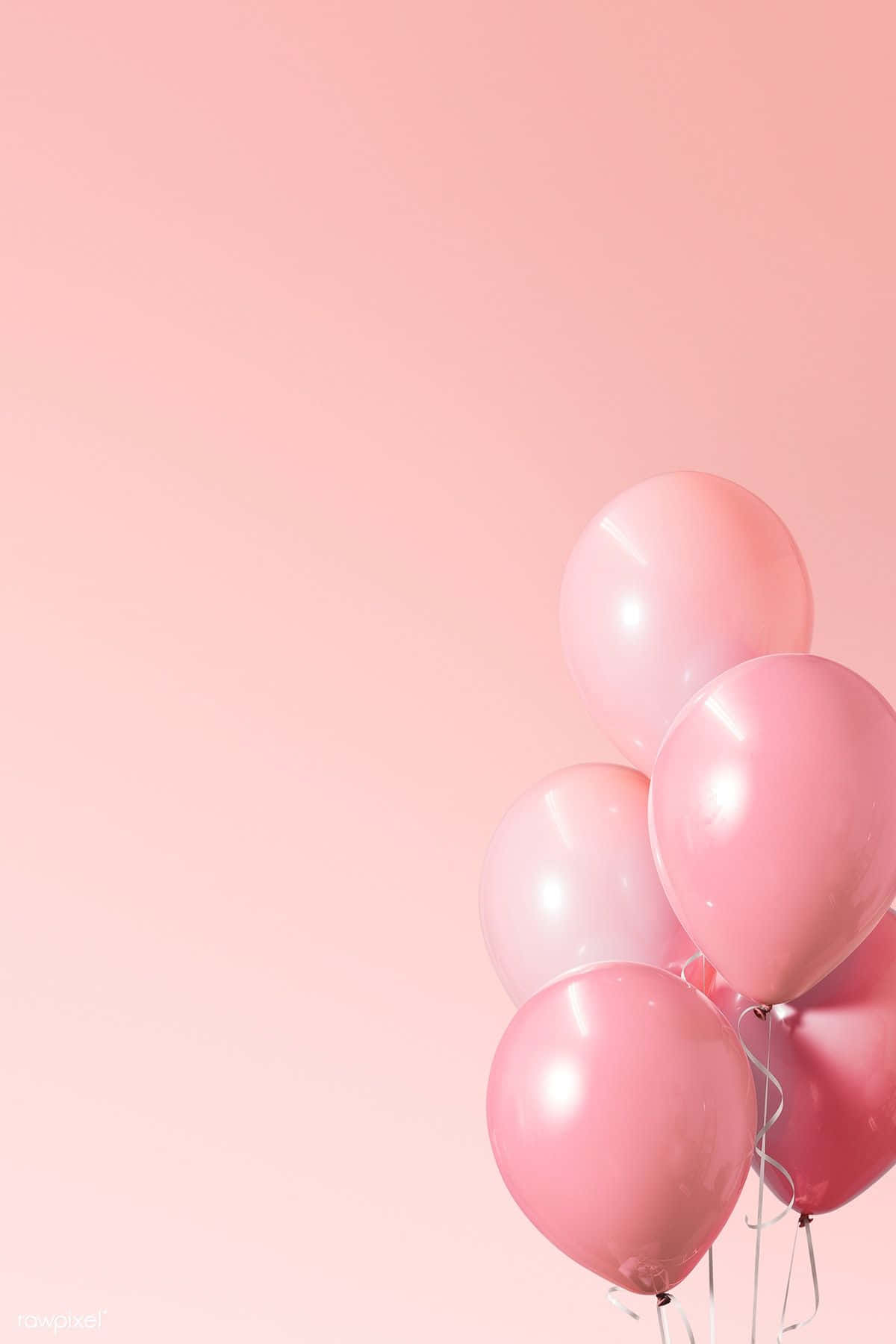 Pink Birthday Balloons Wallpaper