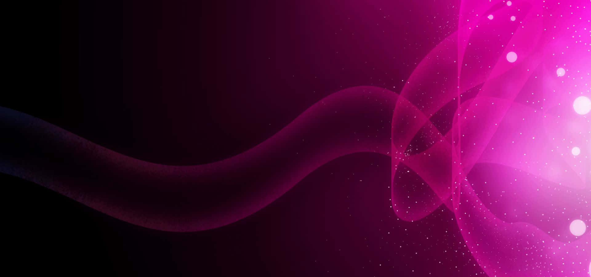 A Pink And Black Background With A Wave
