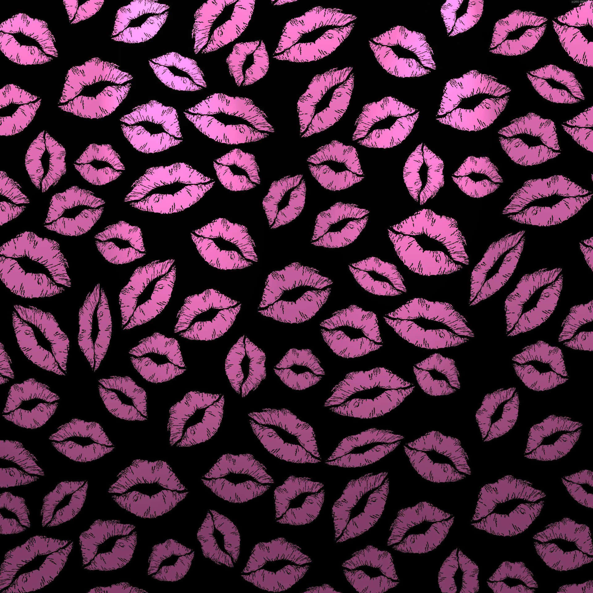 Brighten up your day with this vibrant pink and black abstract wallpaper
