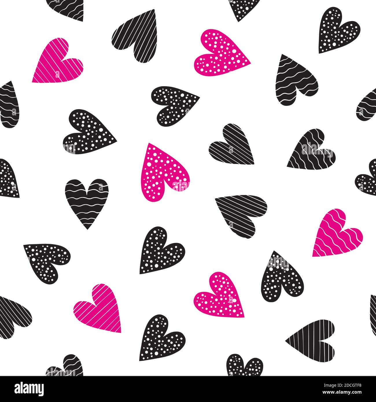 Delicate Geometric Design in Pink, Black and White Wallpaper