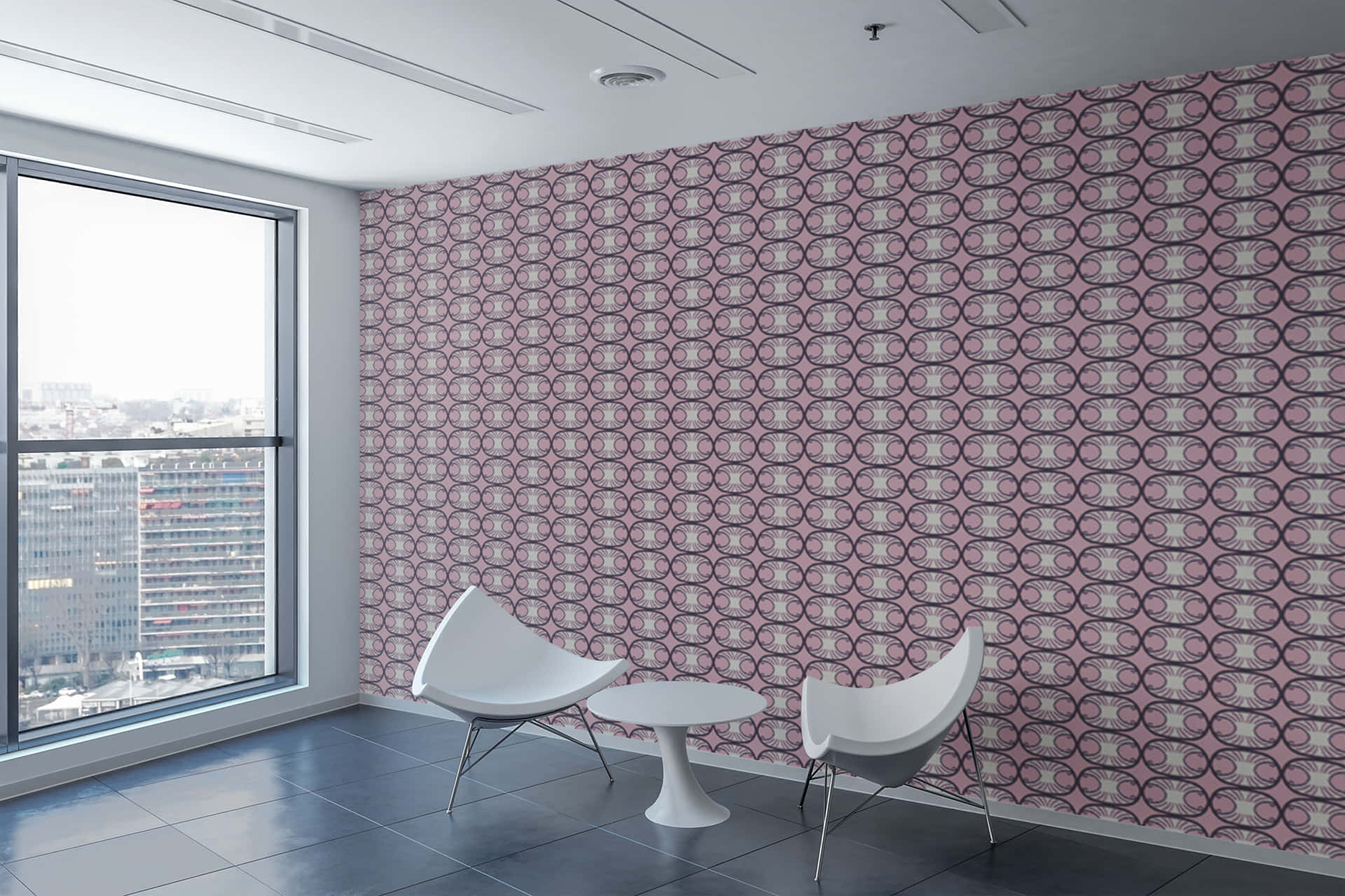 A beautiful blend of pink, black and white Wallpaper