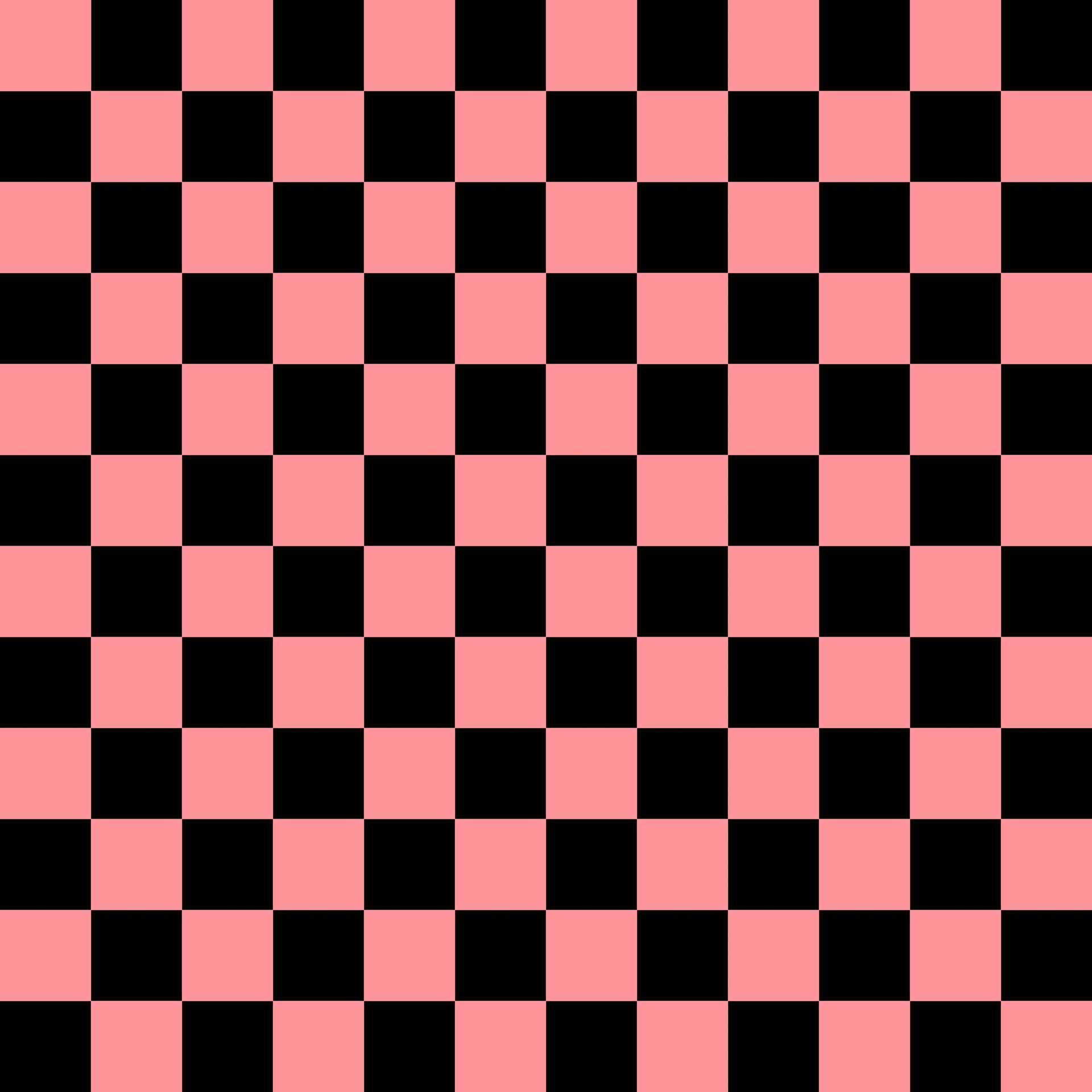 Pink Black Checkered Pattern Wallpaper