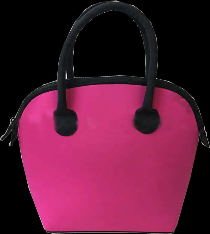 Pink Black Designer Handbag PNG
