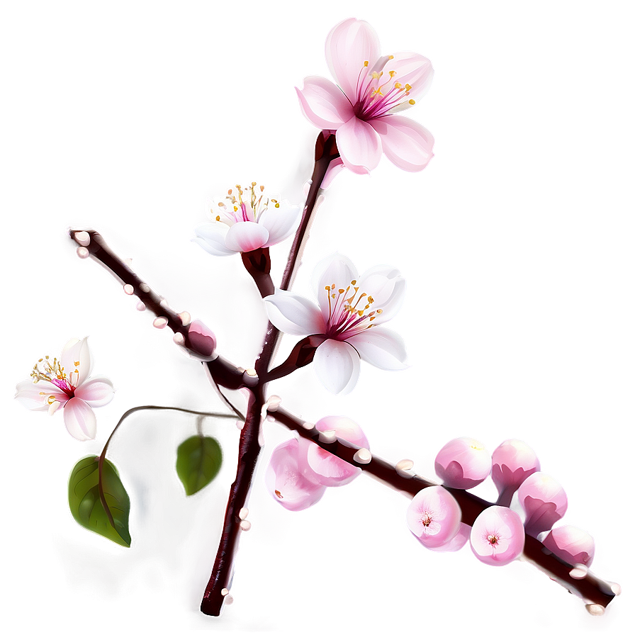 Pink Blossoms Png Fvr PNG