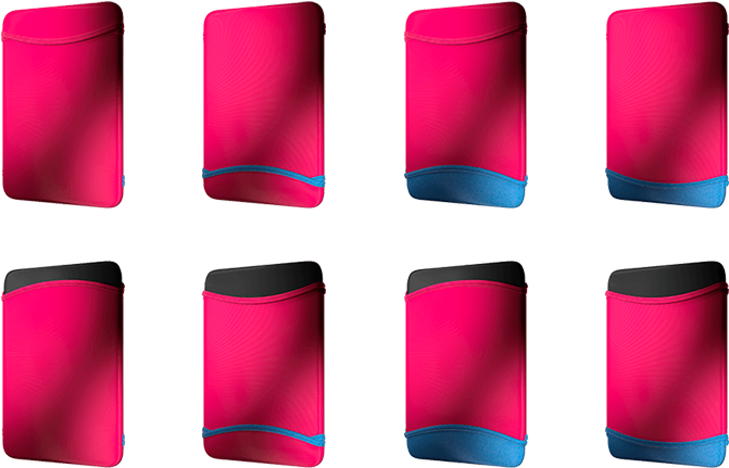 Pink Blue Arm Sleeves Set PNG