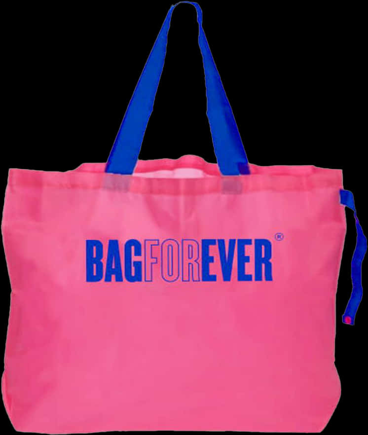 Pink Blue Bag Forever Tote PNG