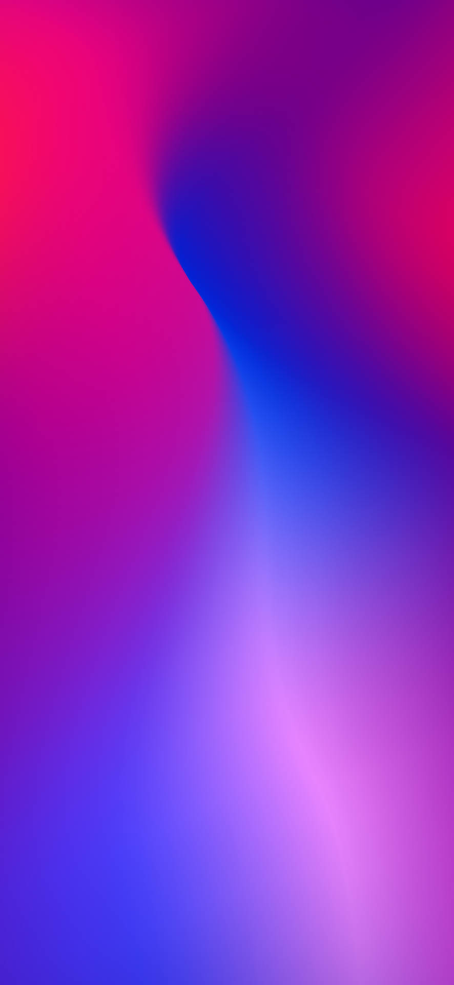 Elegant Oppo A5s Smartphone Displaying Pink-Blue Gradient Screen Wallpaper