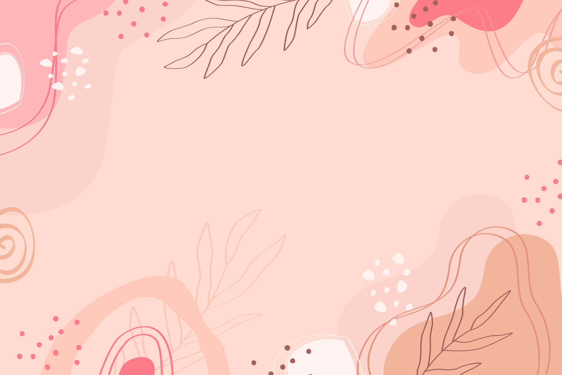 Pink Boho Abstract Background Wallpaper