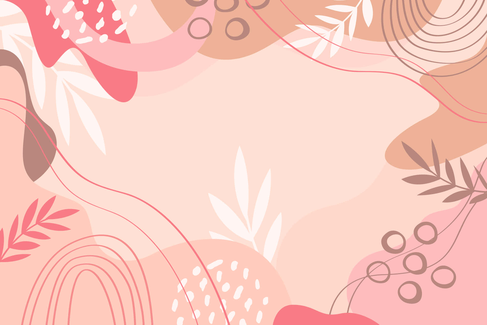 Pink Boho Abstract Background Wallpaper