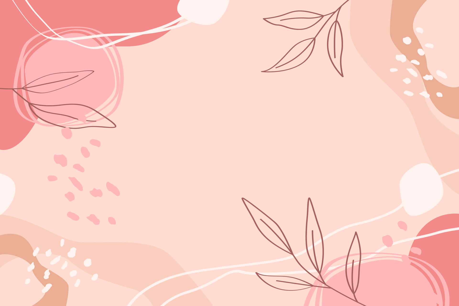 Pink Boho Background Design Wallpaper