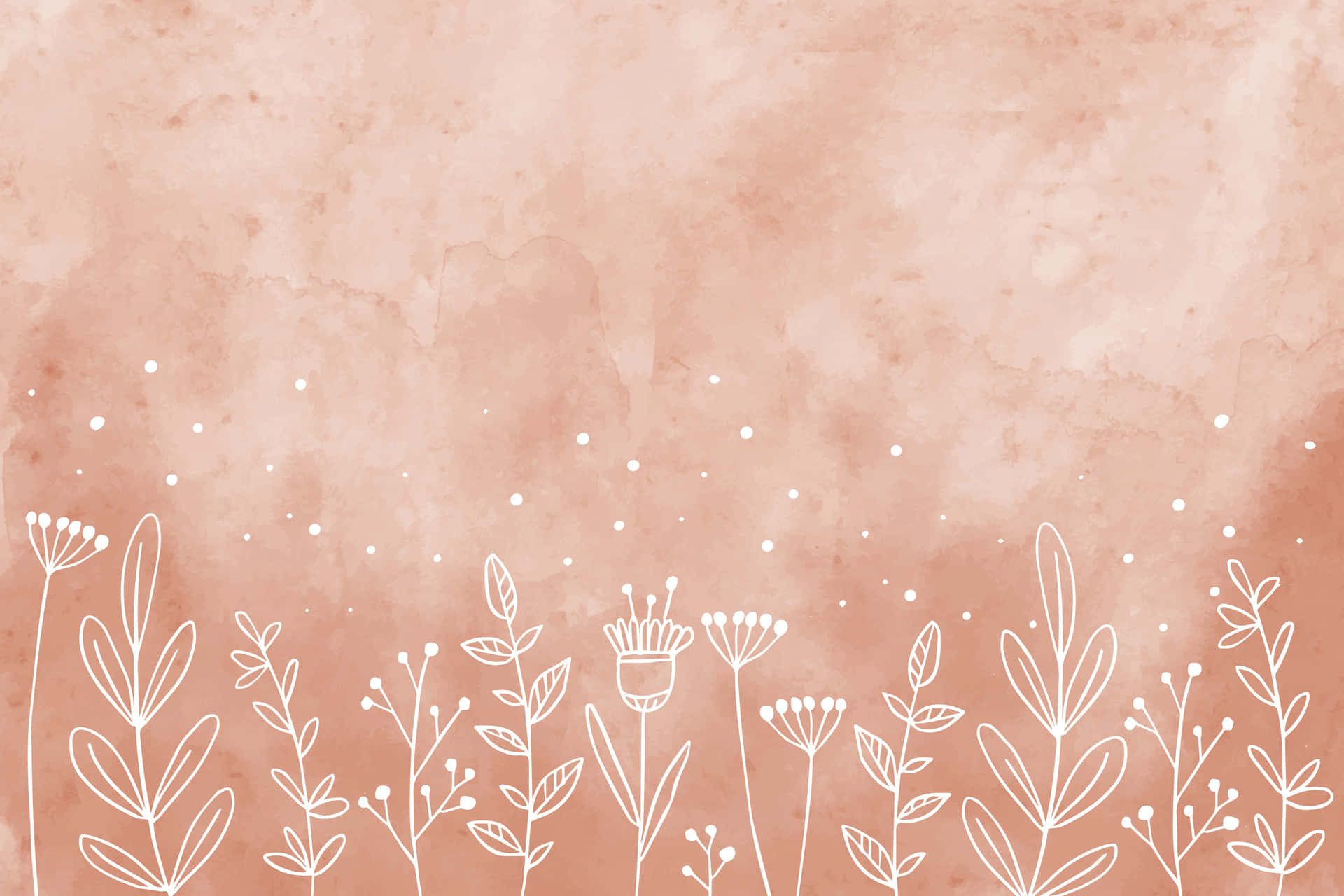 Pink Boho Floral Background Wallpaper