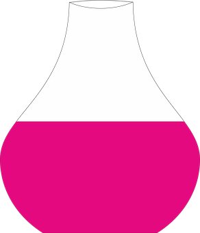 Pink Bottom Flask Icon PNG