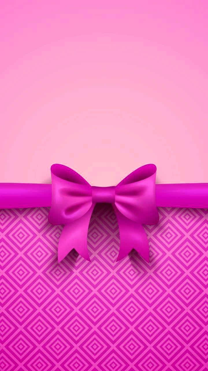 Roze Strik Esthetiek Wallpaper Achtergrond