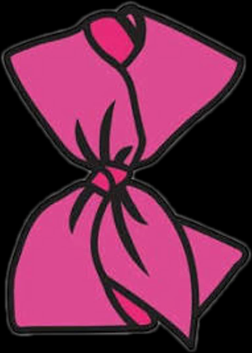 Pink Bow Graphic PNG