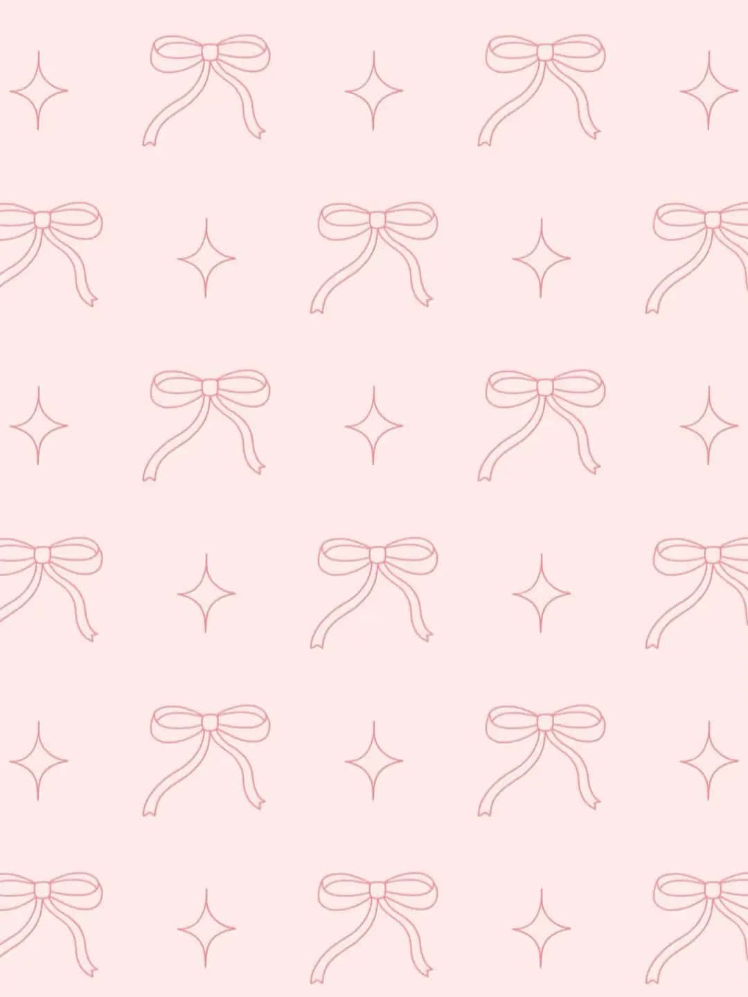 Pink Bow Pattern Wallpaper Wallpaper