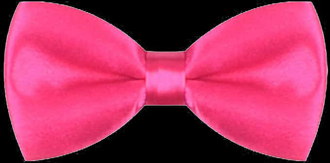 Pink Bow Tie Black Background PNG