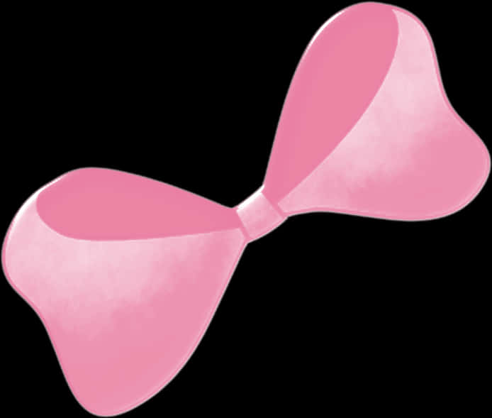 Pink Bow Tie Graphic PNG