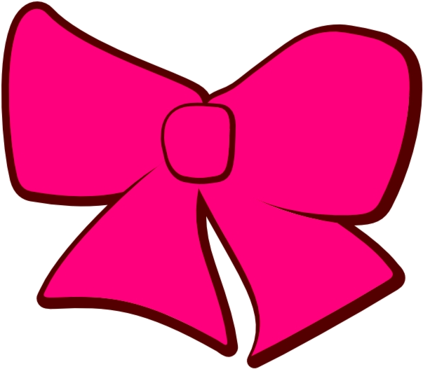 Pink Bow Tie Illustration PNG