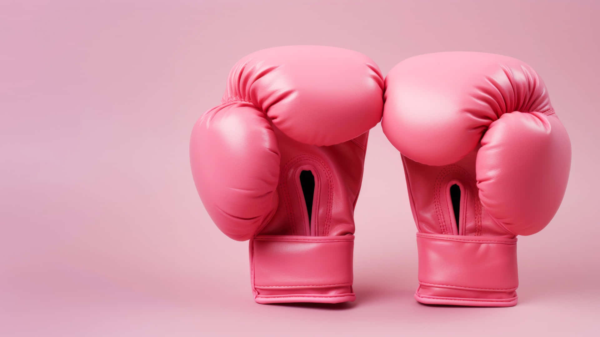Pink Boxing Gloves Standing Wallpaper