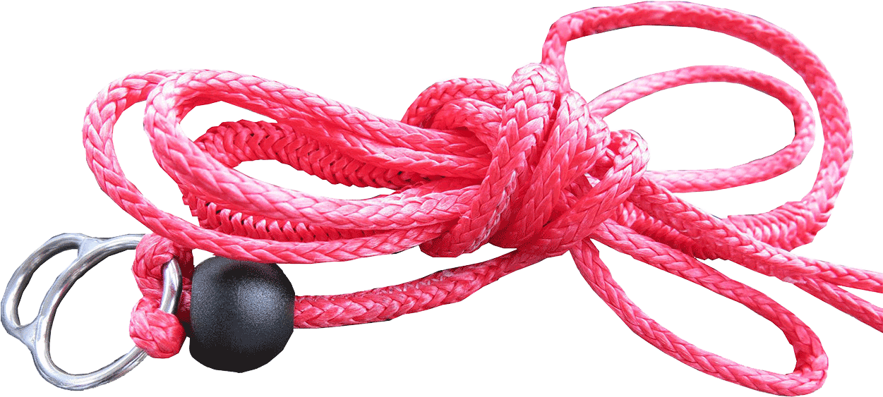 Download Pink Braided Ropewith Loopand Metal Hooks | Wallpapers.com